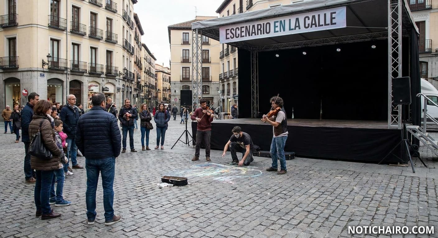 Escenario en la calle