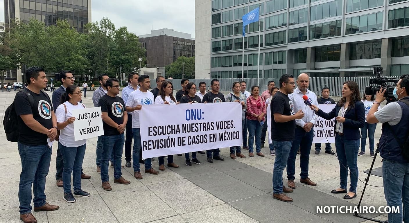 ONG y familiares de desaparecidos piden a ONU revisar casos en México