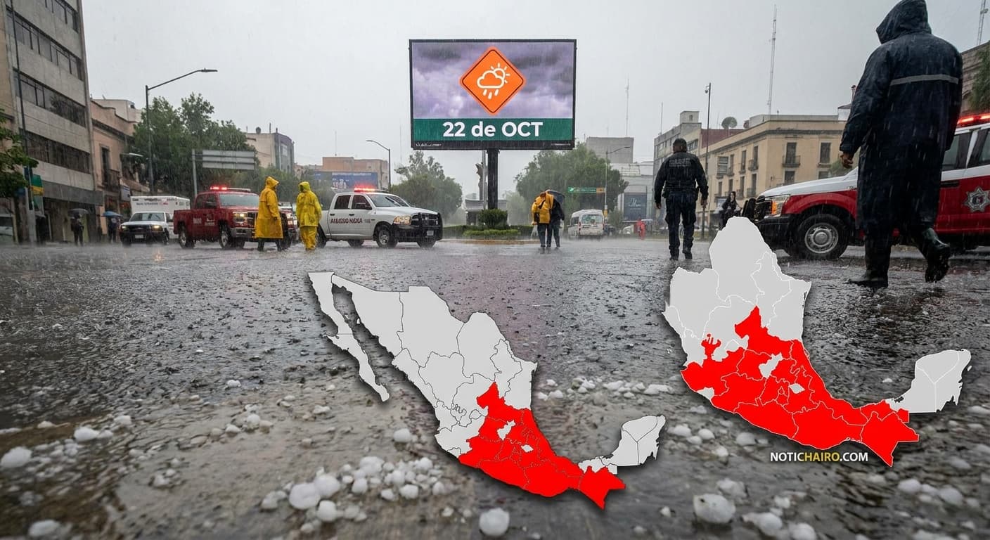 El SMN recomienda mantenerse atento a los avisos de Protección Civil ante el clima severo.