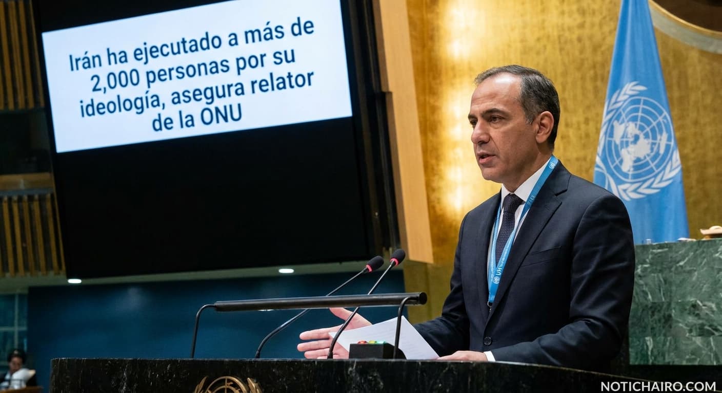 Irán ha ejecutado a más de 2,000 personas por su ideología, asegura relator de la ONU