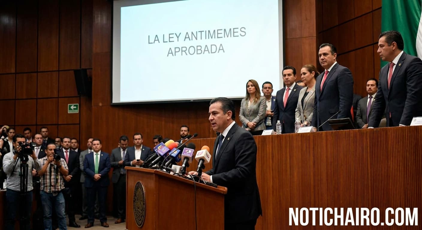 La ley antimemes fue aprobada en San Lázaro