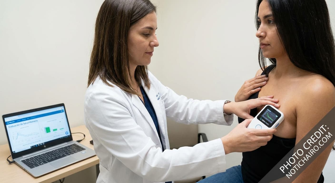 Un dispositivo portátil desarrollado por Salva Health evalúa la salud mamaria