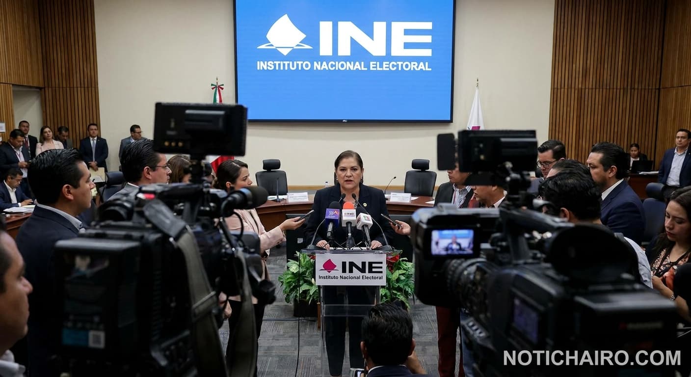 Guadalupe Taddei durante la sesión del Consejo General del INE.