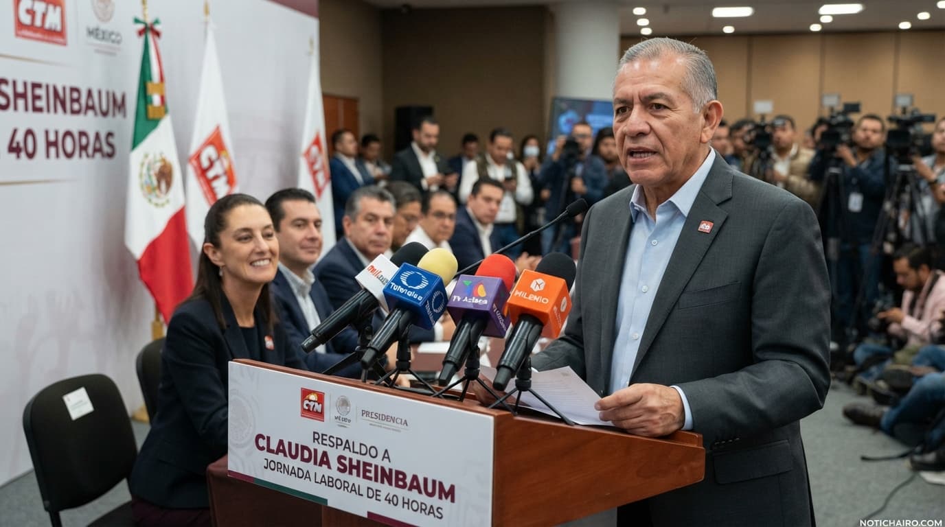 Tereso Medina durante su posicionamiento sobre la reducción de la jornada laboral a 40 horas.