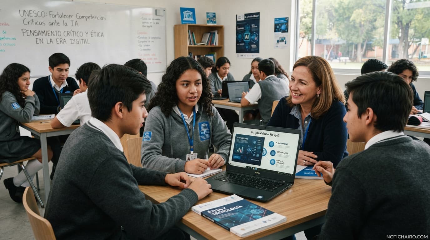 Unesco insta a fortalecer en aulas “competencias críticas ante la IA”