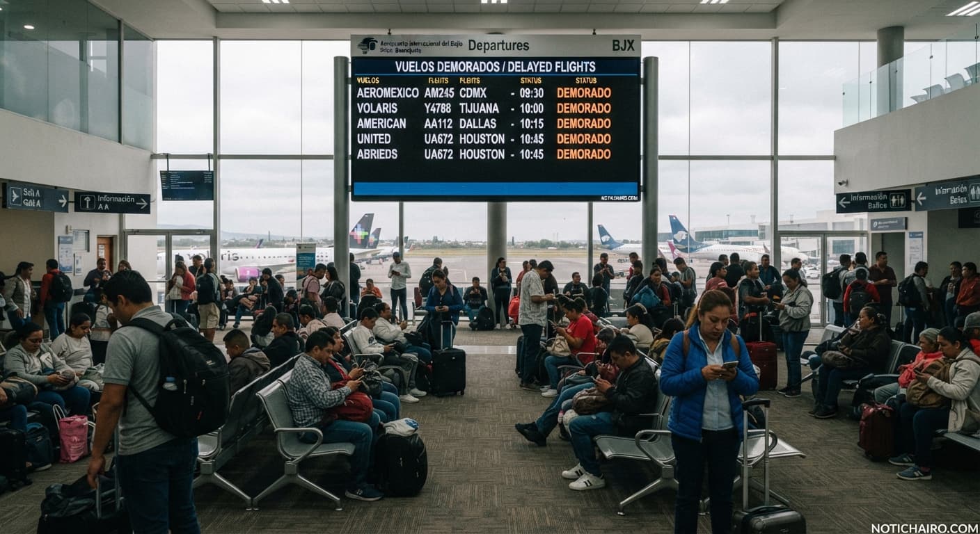 Aeropuerto Internacional del Bajío: estatus de vuelos demorados hoy 25 de octubre