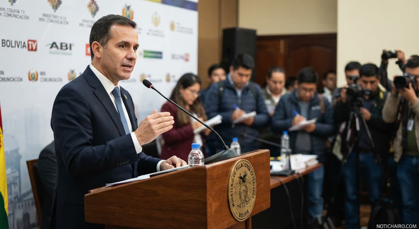 Fernando Cerimedo durante una de sus intervenciones públicas.