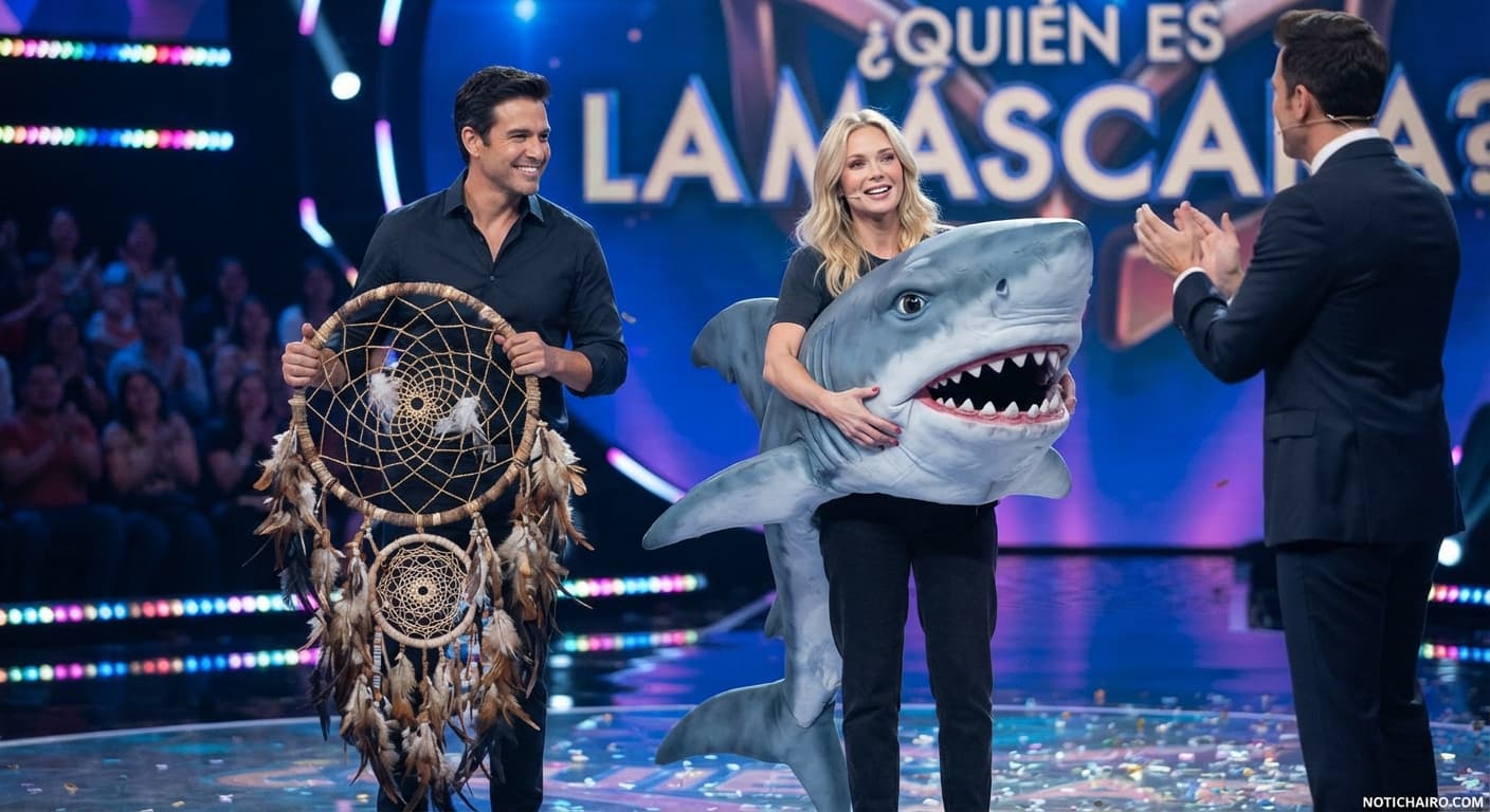 Los famosos momentos antes de quitarse las máscaras en el escenario.