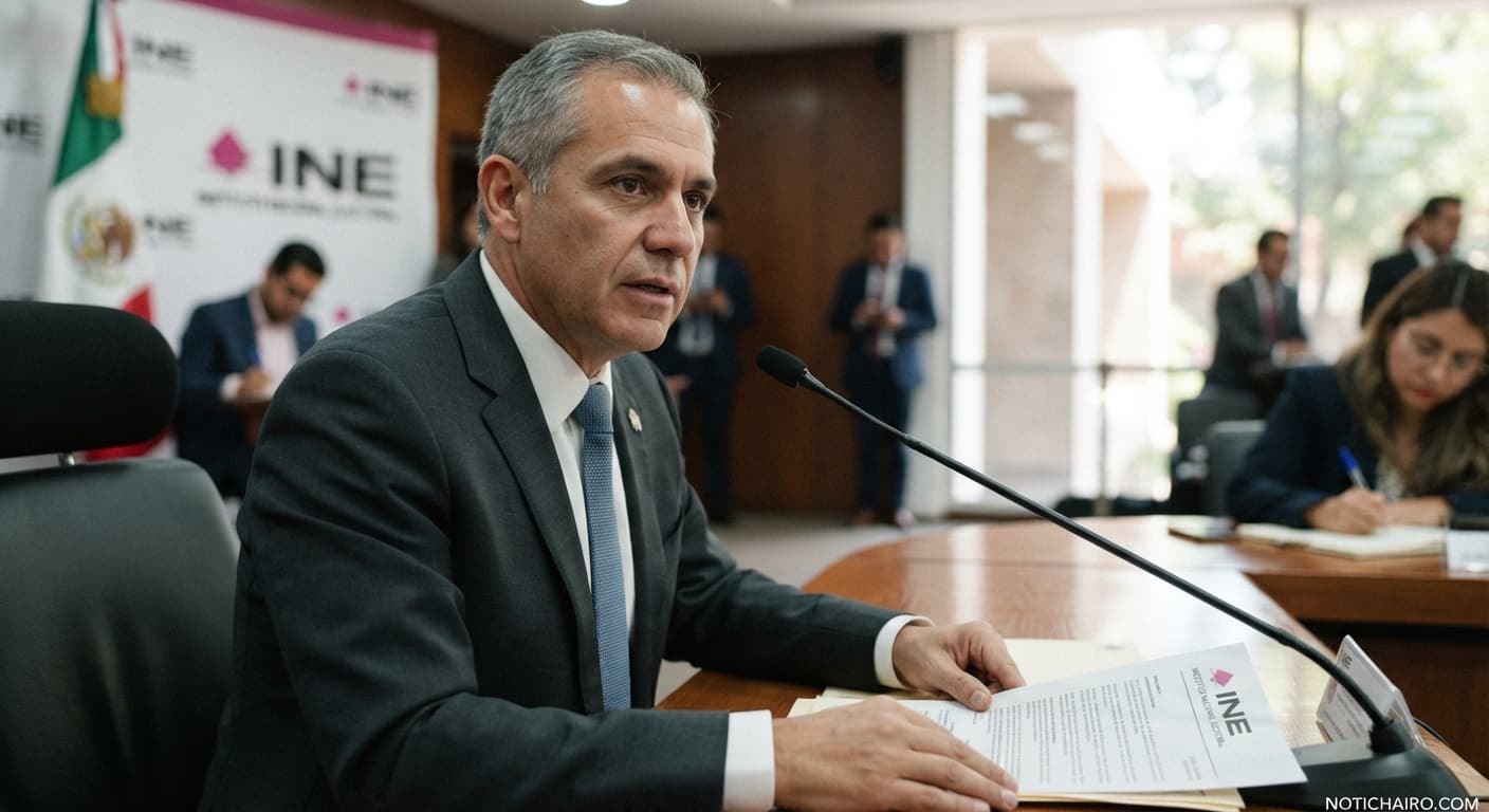 Guadalupe Taddei durante su gestión al frente del Instituto Nacional Electoral.