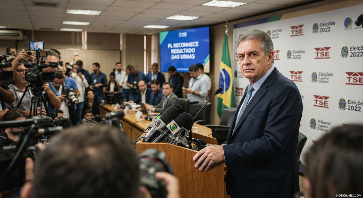 Simpatizantes del Partido Liberal y líderes políticos en Río de Janeiro tras el anuncio oficial.