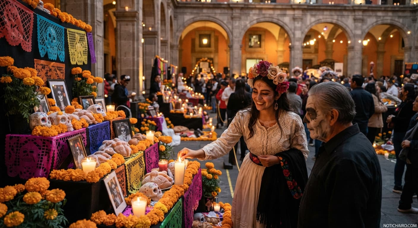 Las familias mexicanas se preparan para conmemorar el Día de Muertos con altares y ofrendas.