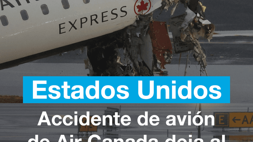Accidente de avión de Air Canada en Nueva York deja al menos dos muertos