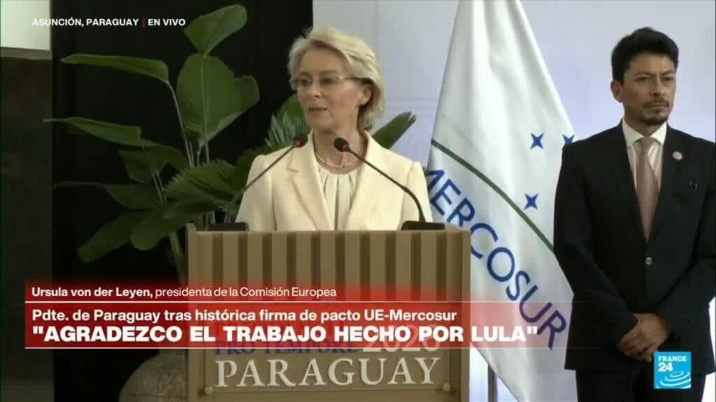 Acuerdo UE-Mercosur: Peña, Costa y von der Leyen destacan "comercio justo por encima de aranceles"