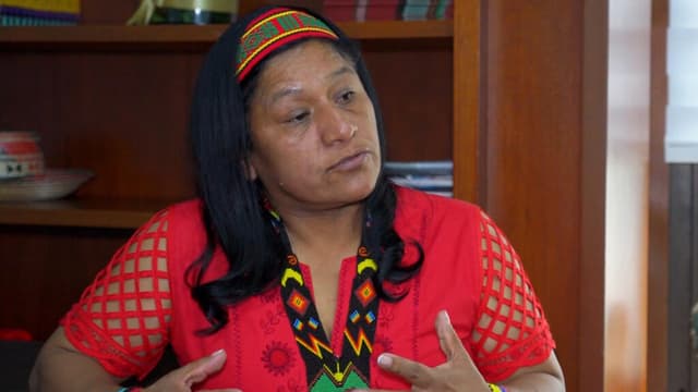 Aida Quilcué, candidata a vicepresidenta de Colombia: 'Mantendremos el diálogo nacional'