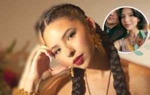 Ángela Aguilar comparte postales de su celebración navideña junto a Christian Nodal