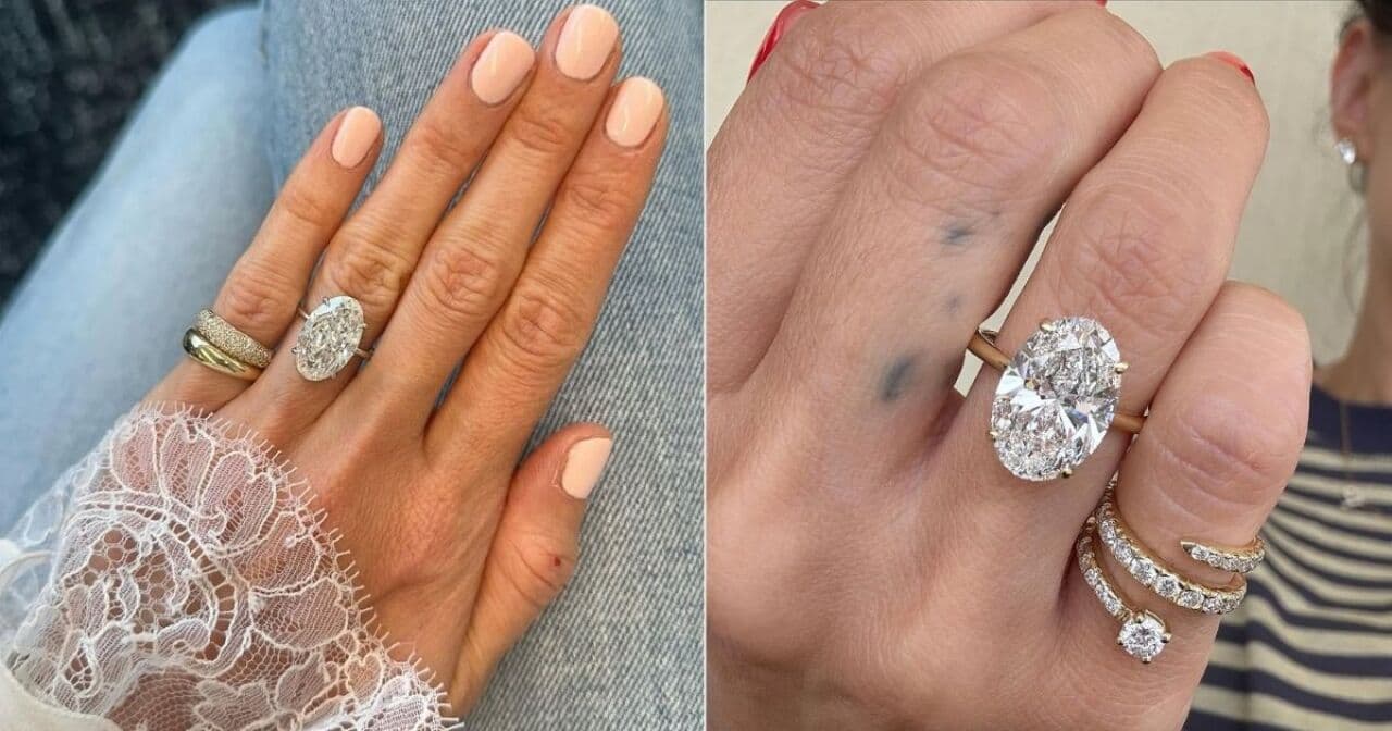 Anillos de compromiso ovalados: lo que debes saber sobre este corte atemporal