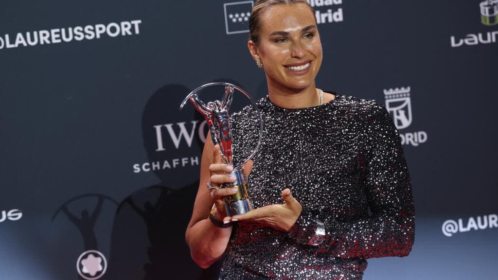Aryna Sabalenka brilla en madrid en la gala de los premios Laureus
