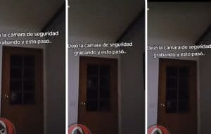 Cámara de vigilancia logra captar un aterrador rostro durante la madrugada | IMÁGENES FUERTES