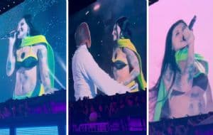 Cazzu fue la invitada en el concierto de Bad Bunny y cantó la supuesta canción dedicada a Ángela Aguilar