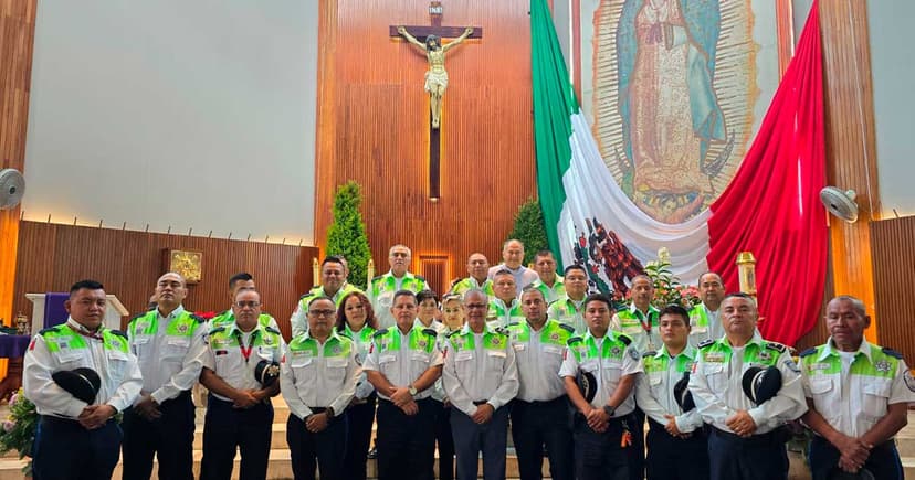 Celebran Día del Agente de Tránsito con una misa en su honor