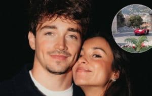 Charles Leclerc y Alexandra Saint Mleux se casaron al estilo F1, aparecieron en un lujoso automóvil | VIDEO
