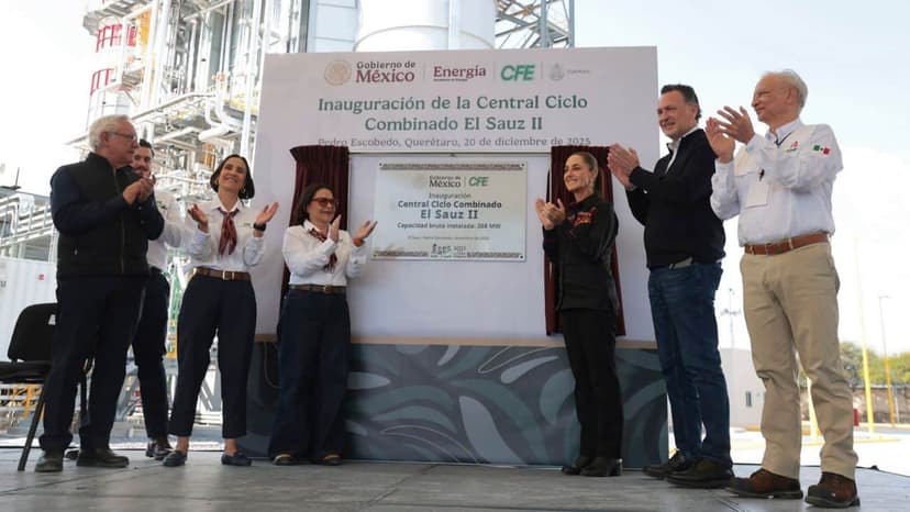 Claudia Sheinbaum inauguró la Central de Ciclo Combinado El Sauz II “Josefa Ortiz Téllez Girón” en Querétaro