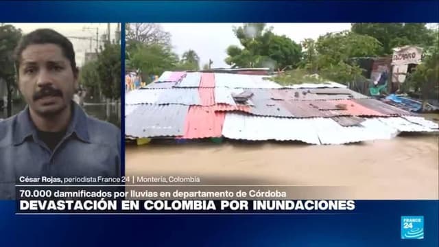 Colombia: lluvias atípicas desbordan el río Sinú y fuerzan evacuaciones masivas en Montería