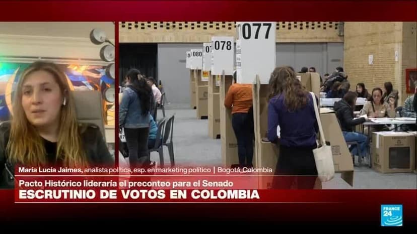 Colombia: Pacto Histórico lidera el conteo en Senado y Centro Democrático en Cámara