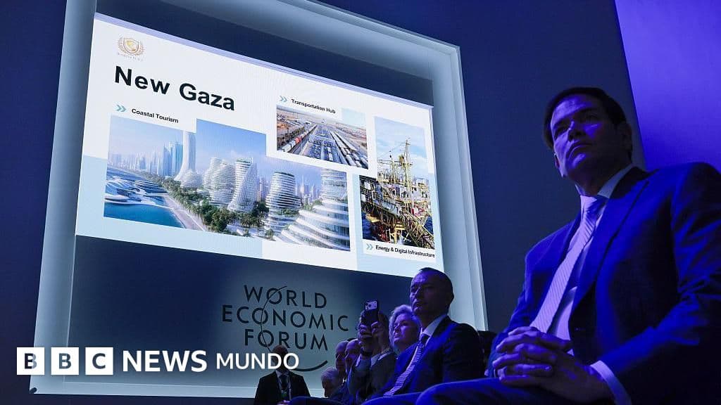 Cómo es el polémico plan para construir una "Nueva Gaza" con rascacielos que presentó EE.UU. en el Foro de Davos