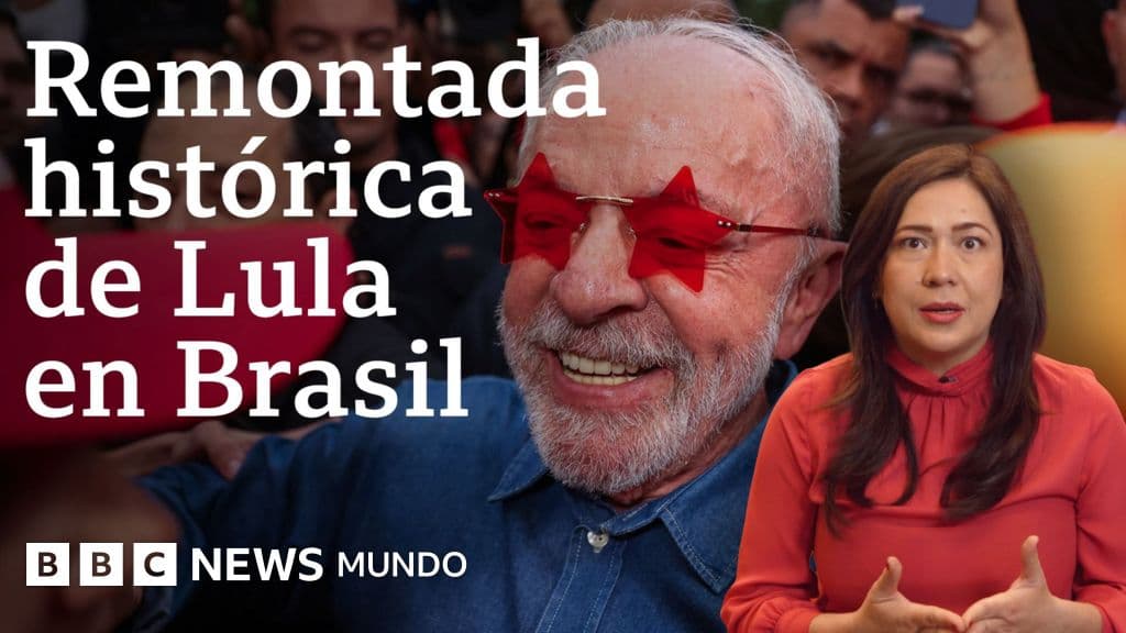 Luiz Inácio Lula da Silva celebra su victoria electoral en Brasil.