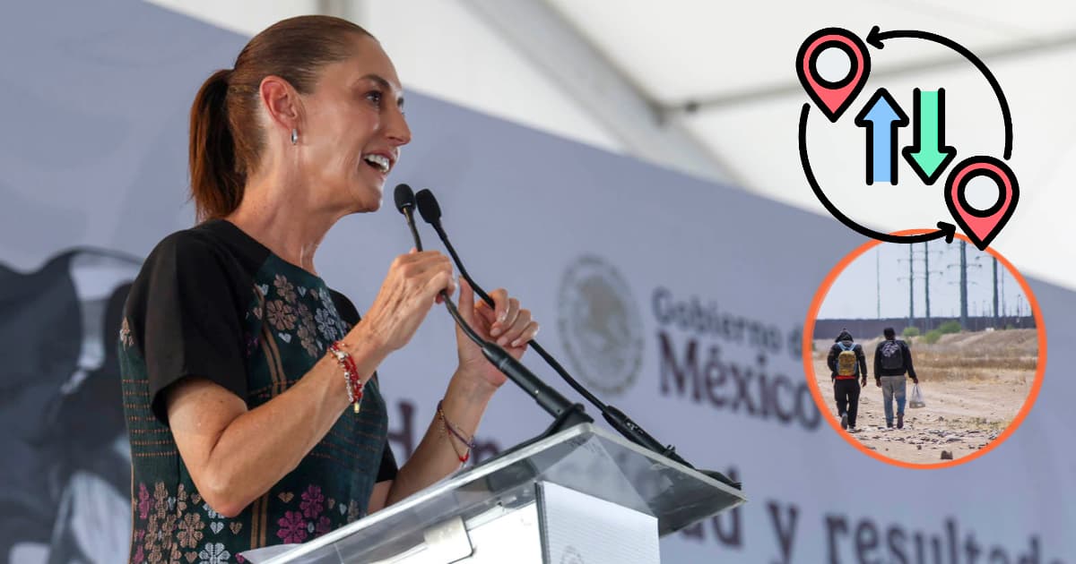 La presidenta Claudia Sheinbaum Pardo encabezó la presentación de indicadores bilaterales en materia migratoria.