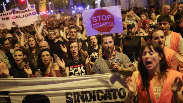 Crisis de vivienda en España: gran protesta en Madrid contra el desahucio de una mujer de 87 años