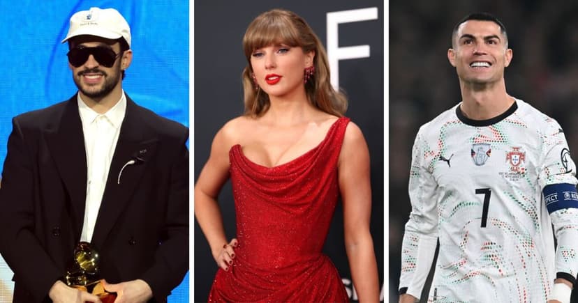 De Bad Bunny, Cristiano Ronaldo a Taylor Swift: Ellos fueron los famosos más buscados en Google 2025