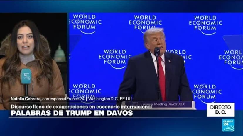 Directo D. C. y las imprecisiones del discurso de Trump en el Foro de Davos