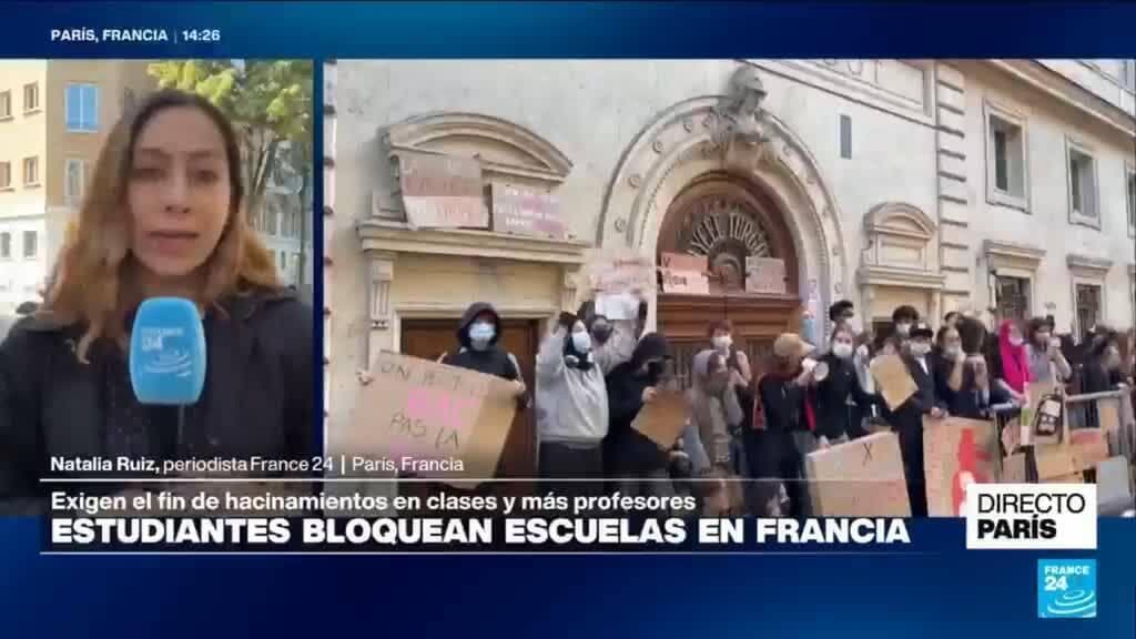 Directo París y el panorama de las protestas estudiantiles en Francia