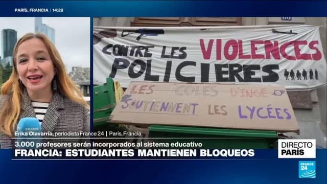 Directo París y la incorporación de 3.000 profesores mientras continúan las protestas estudiantiles