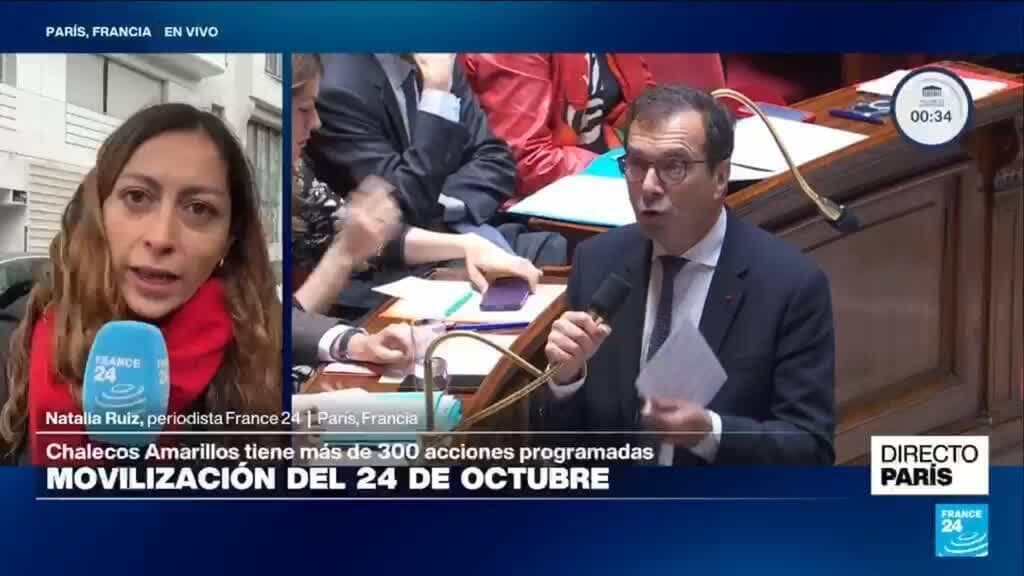 Comerciantes en París refuerzan sus locales ante la incertidumbre por las futuras protestas sociales.