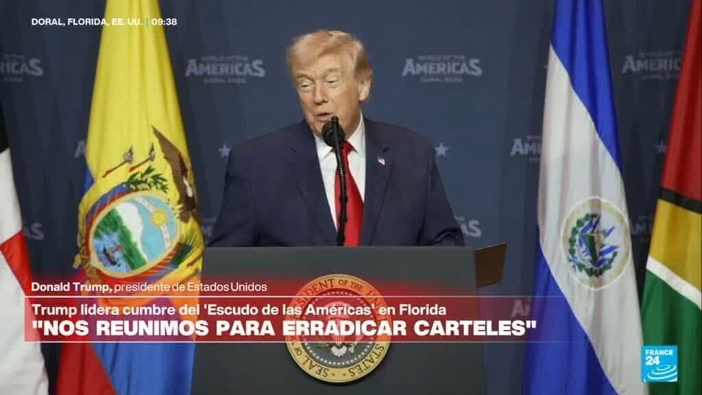 Donald Trump: "anunciamos una nueva coalición militar para erradicar carteles"