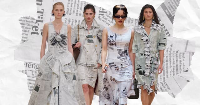 El newspaper dress regresa para convertirse en el nuevo fashion statement