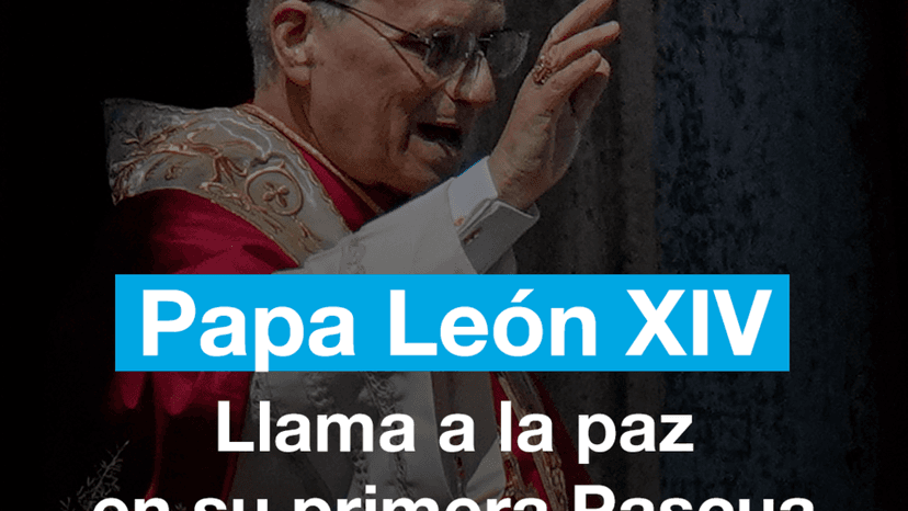 El papa León XIV llama a la paz en su primera Pascua