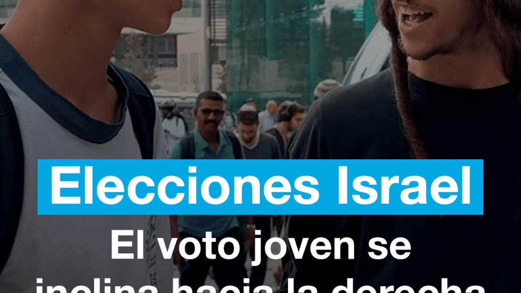 Jóvenes israelíes durante una jornada de registro electoral en Jerusalén.