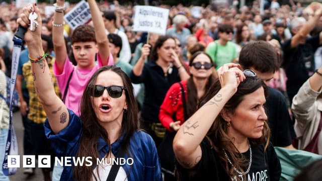 En fotos: las multitudinarias protestas en España contra la crisis de la vivienda