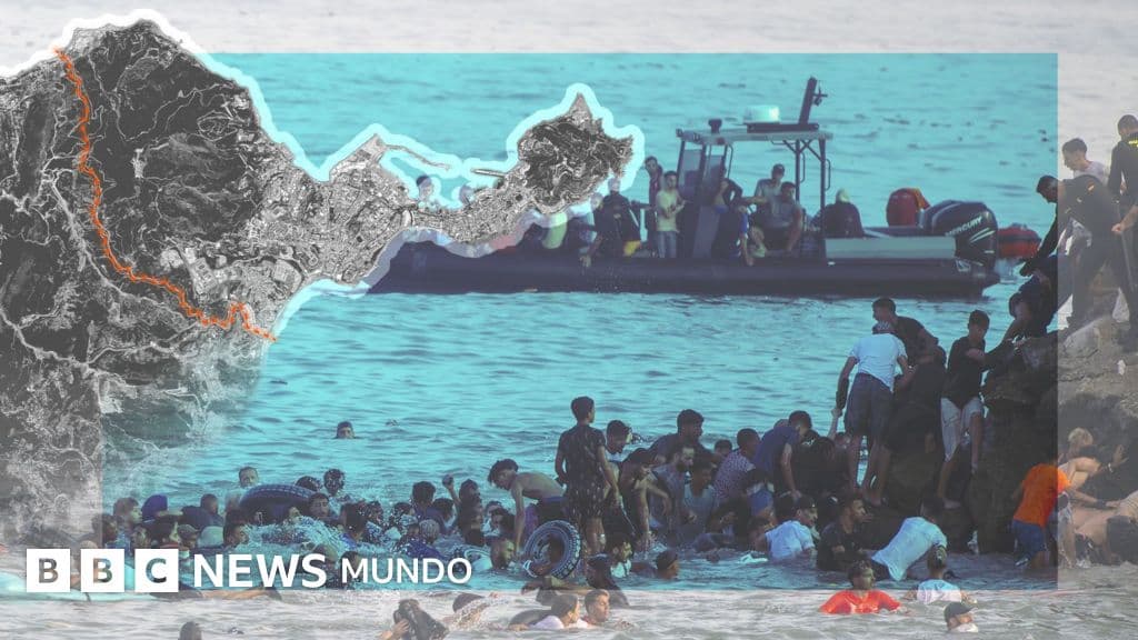 En gráficos: cómo son los 8 km de frontera entre España y Marruecos en Ceuta, foco de tensión migratoria de la Unión Europea
