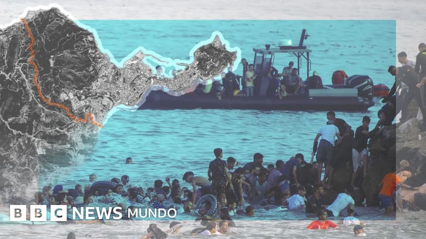 En gráficos: cómo son los 8 km de frontera entre España y Marruecos en Ceuta, foco de tensión migratoria de la Unión Europea