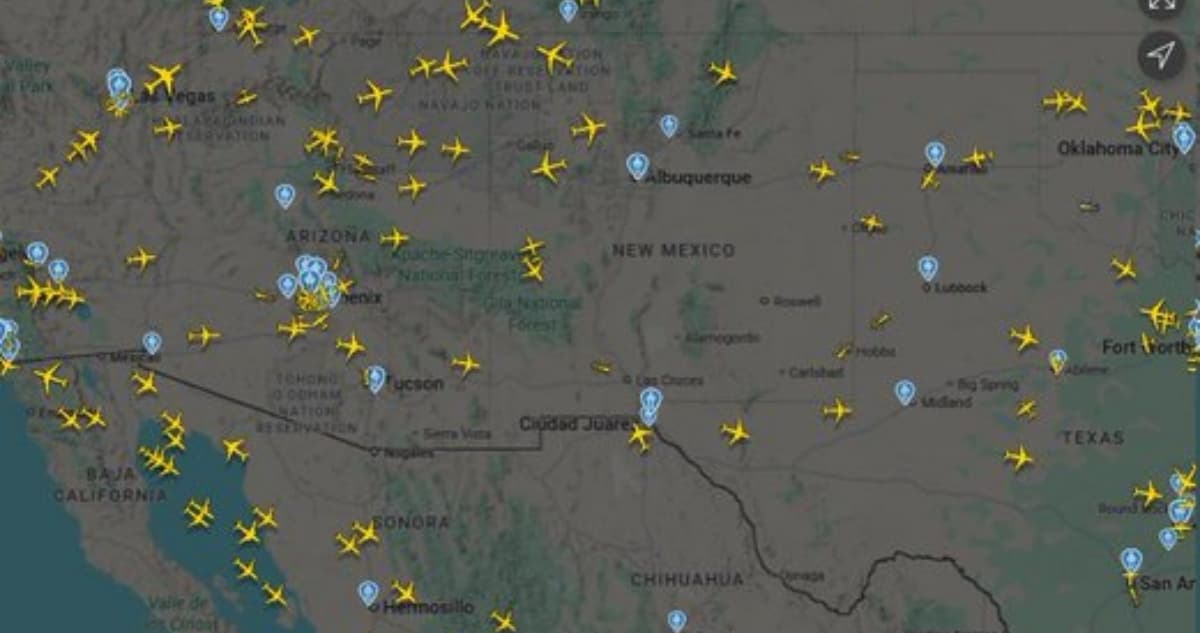 EU cierra espacio aéreo de El Paso, Texas, durante 10 días "por razones de seguridad"