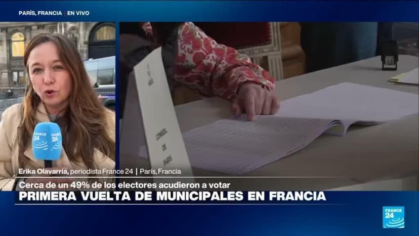 Francia elige alcaldes en elecciones municipales con 48,9 % de participación