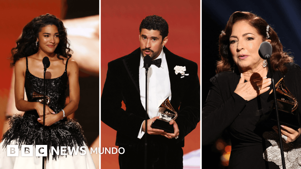 "Fuera ICE" y "no somos animales": las fuertes críticas de Bad Bunny y otras estrellas en la ceremonia de los Grammy contra las redadas migratorias de Donald Trump