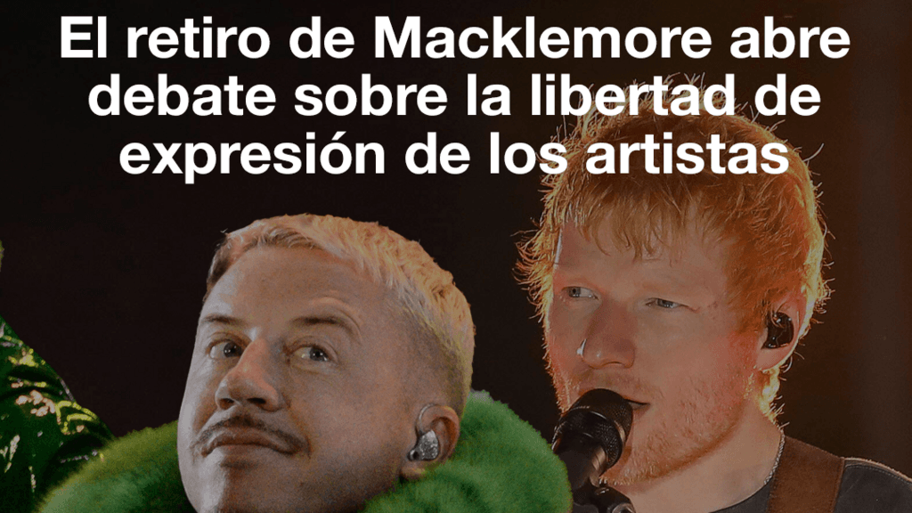 Gira de Ed Sheeran: Retiro de Macklemore abre debate sobre la libertad de expresión de los artistas