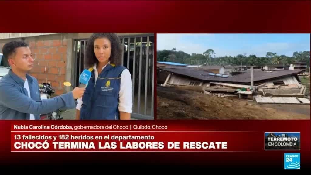 Gobernadora del Chocó a France 24: "Comenzamos la fase de atención a los damnificados"