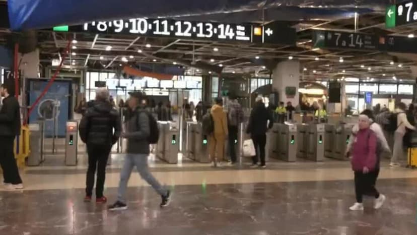 Huelga ferroviaria en España de los tres principales sindicatos del país paraliza la movilidad